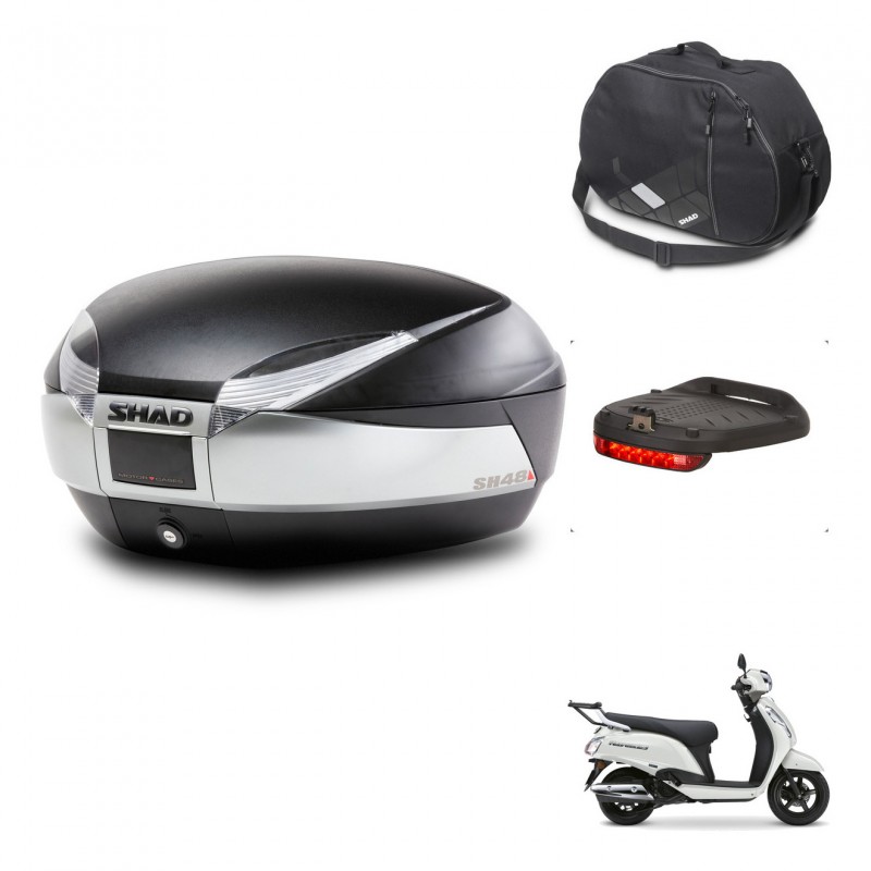 SHAD Baul SH48 + soporte montaje accesorios TITANIUM PREMIUM KIT-483143