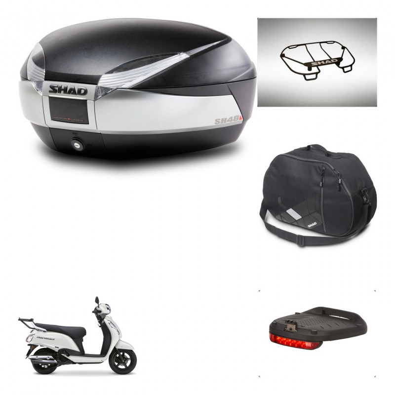 SHAD Baul SH48 + soporte montaje accesorios TITANIUM PREMIUM KIT-483147