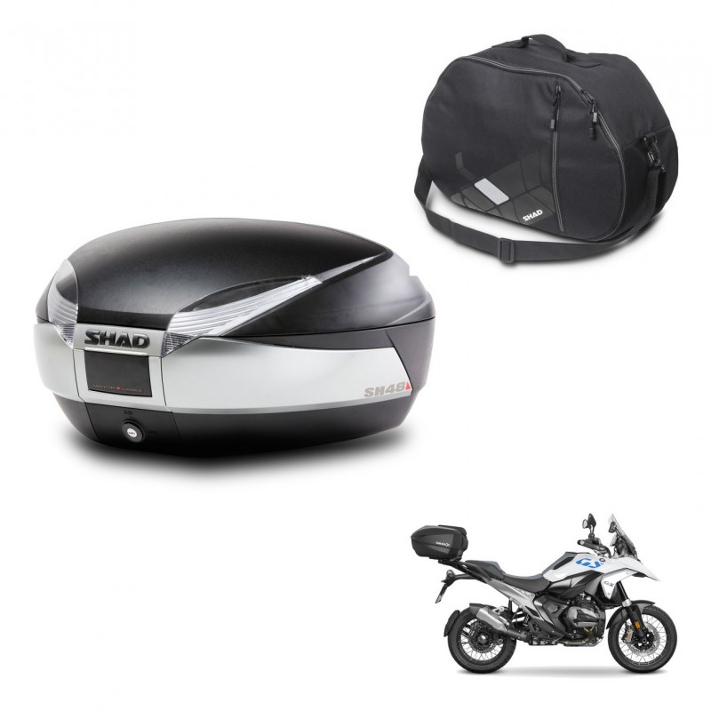 SHAD SH48 trunk + mounting bracket internal bag TITANIUM PREMIUM KIT-483150