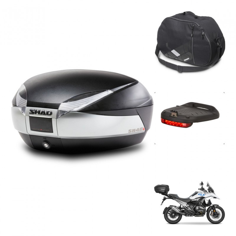 SHAD Baul SH48 + soporte montaje accesorios TITANIUM PREMIUM KIT-483151