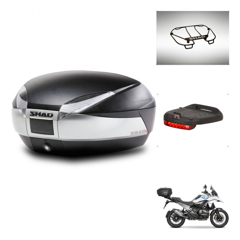 SHAD Baul SH48 + soporte montaje accesorios TITANIUM PREMIUM KIT-483153