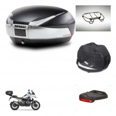 SHAD SH48 trunk + mounting bracket accessories TITANIUM PREMIUM KIT-483155