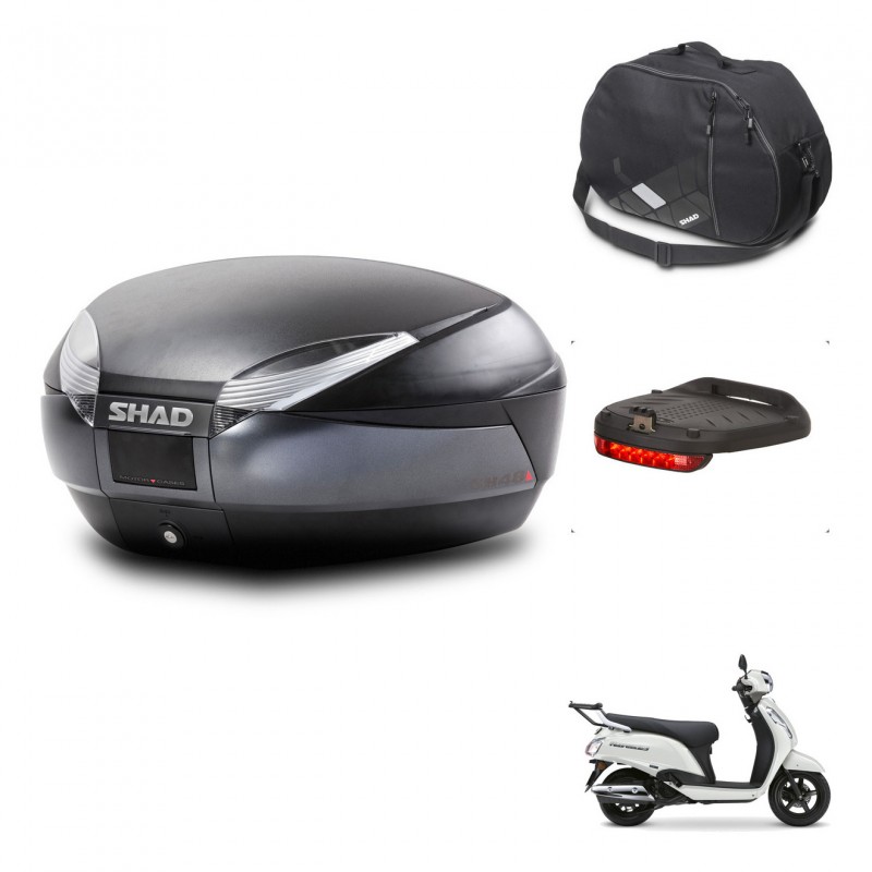 SHAD SH48 trunk + mounting bracket accessories DARK GREY PREMIUM KIT-483167