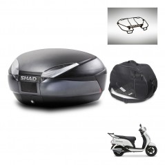 SHAD SH48 trunk + mounting bracket accessories DARK GREY PREMIUM KIT-483170