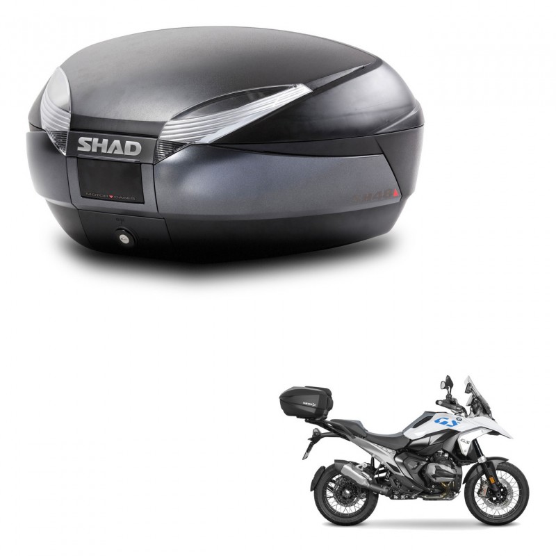 SHAD SH48 trunk + mounting bracket DARK GREY PREMIUM KIT-483172