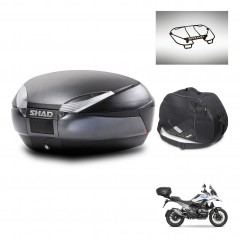 SHAD SH48 trunk + mounting bracket accessories DARK GREY PREMIUM KIT-483178