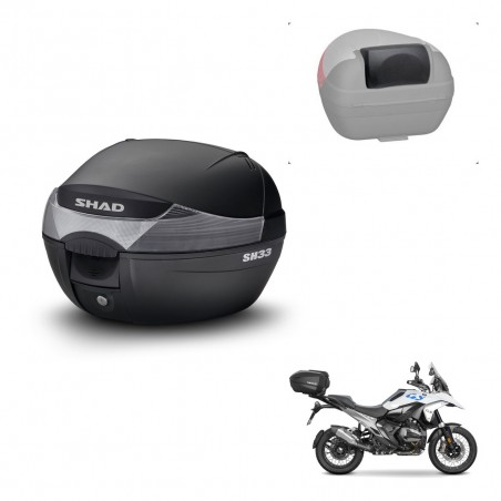 SHAD Baul SH33 + soporte montaje respaldo KIT-483238