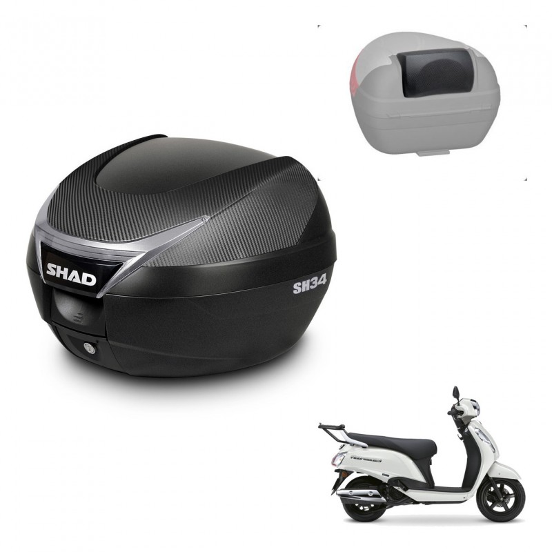 SHAD Baul SH34 + soporte montaje respaldo KIT-483246
