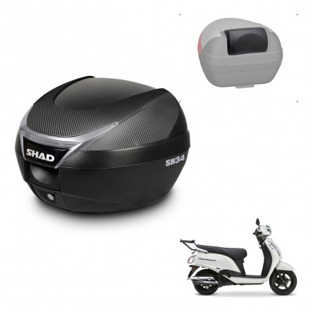 SHAD Baul SH34 + soporte montaje respaldo KIT-483246