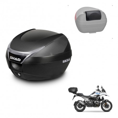 SHAD Trunk SH34 + mounting bracket backrest KIT-483250