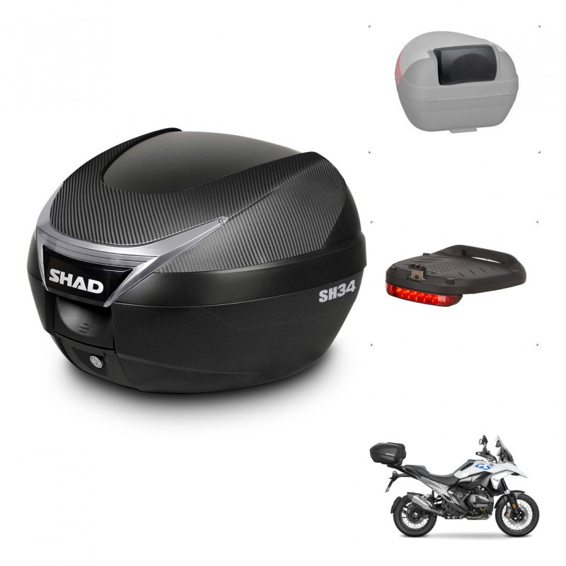 SHAD Baul SH34 + soporte montaje accesorios KIT-483251