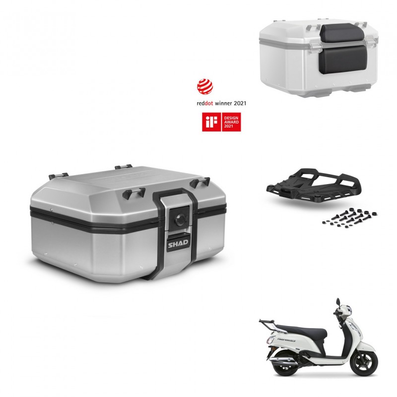 SHAD Baul trasero + soporte montaje parrilla accesorios TR37 TERRA KIT-483410