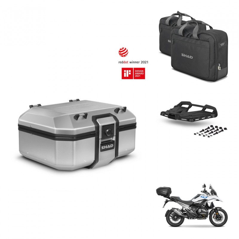 SHAD Baul trasero + soporte montaje parrilla accesorios TR37 TERRA KIT-483422