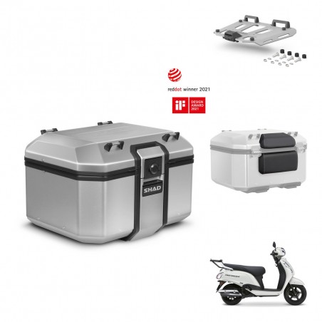 SHAD Baul trasero + soporte montaje parrilla accesorios KIT-483578