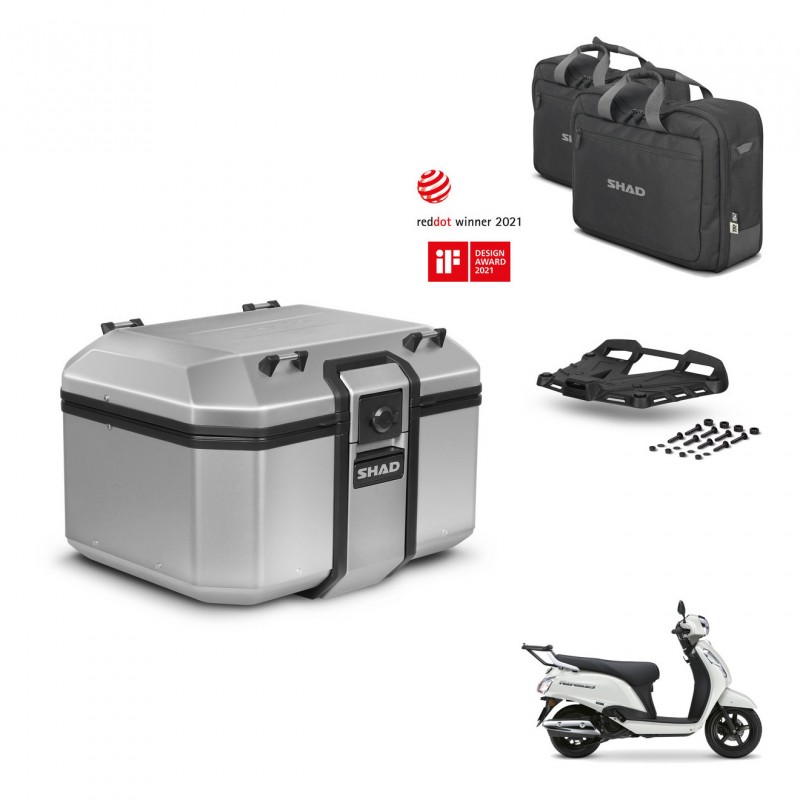 SHAD Baul trasero + soporte montaje parrilla accesorios KIT-483583