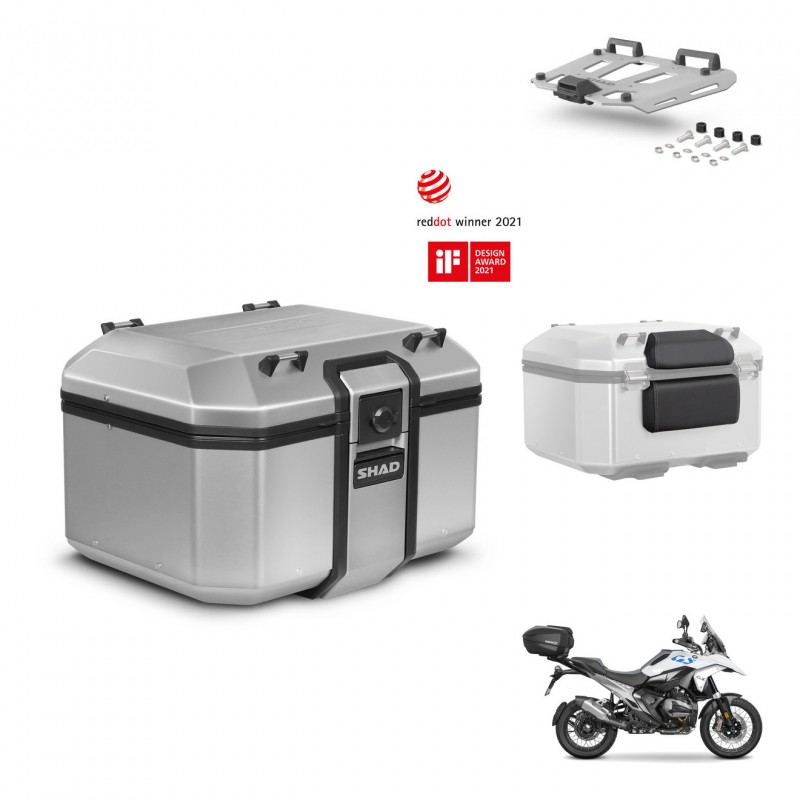 SHAD Baul trasero + soporte montaje parrilla accesorios KIT-483589