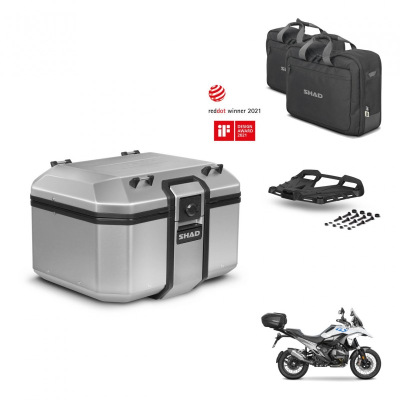 SHAD Baul trasero + soporte montaje parrilla accesorios KIT-483594