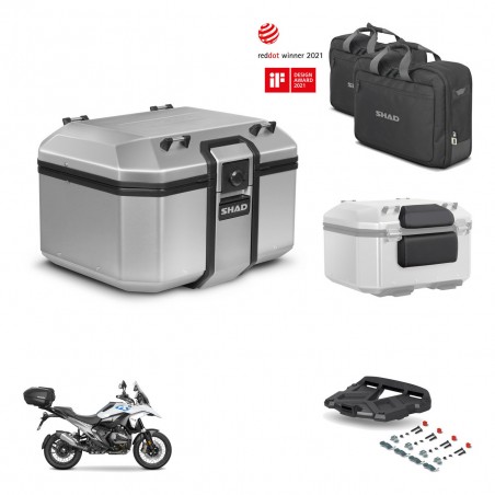 SHAD Baul trasero + soporte montaje parrilla accesorios KIT-483598