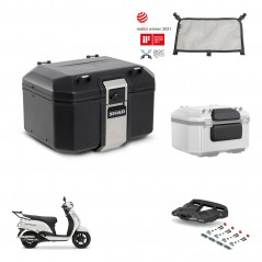 SHAD Baul trasero + soporte montaje parrilla accesorios TR48 TERRA BLACK EDITION KIT-484514