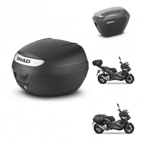 SHAD Maletas sh23 alu + soporte montaje baul SH26 KIT-485885