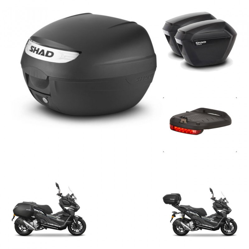 SHAD SH23 suitcases + mounting bracket SH26 trunk accessories KIT-485886