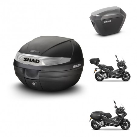 SHAD Maletas sh23 alu + soporte montaje baul SH29 KIT-485889