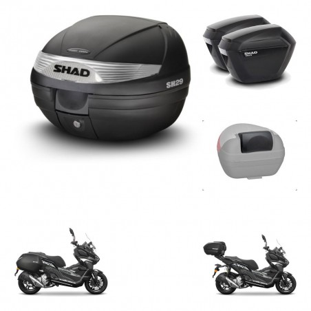 SHAD Maletas sh23 + soporte montaje baul SH29 accesorios KIT-485892