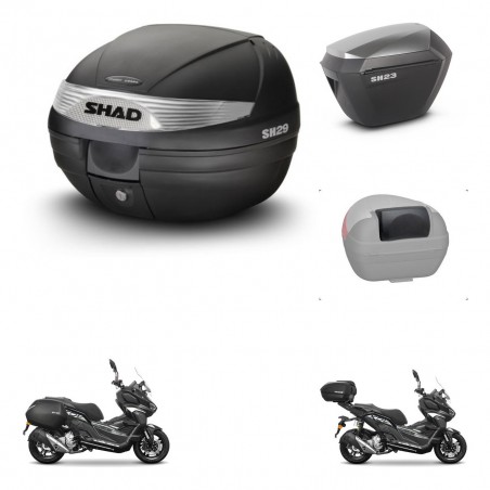 SHAD Maletas sh23 alu + soporte montaje baul SH29 accesorios KIT-485893