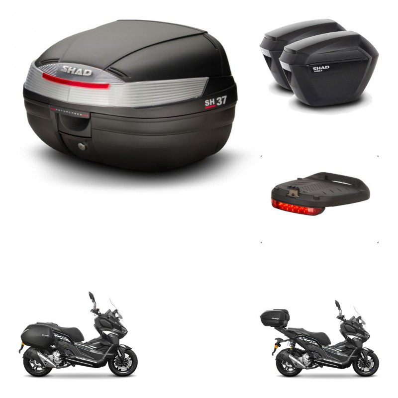 SHAD Maletas sh23 + soporte montaje Baul maleta accesorios KIT-485904