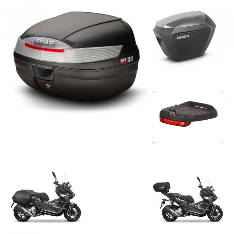 SHAD Maletas sh23 alu + soporte montaje Baul maleta accesorios KIT-485907