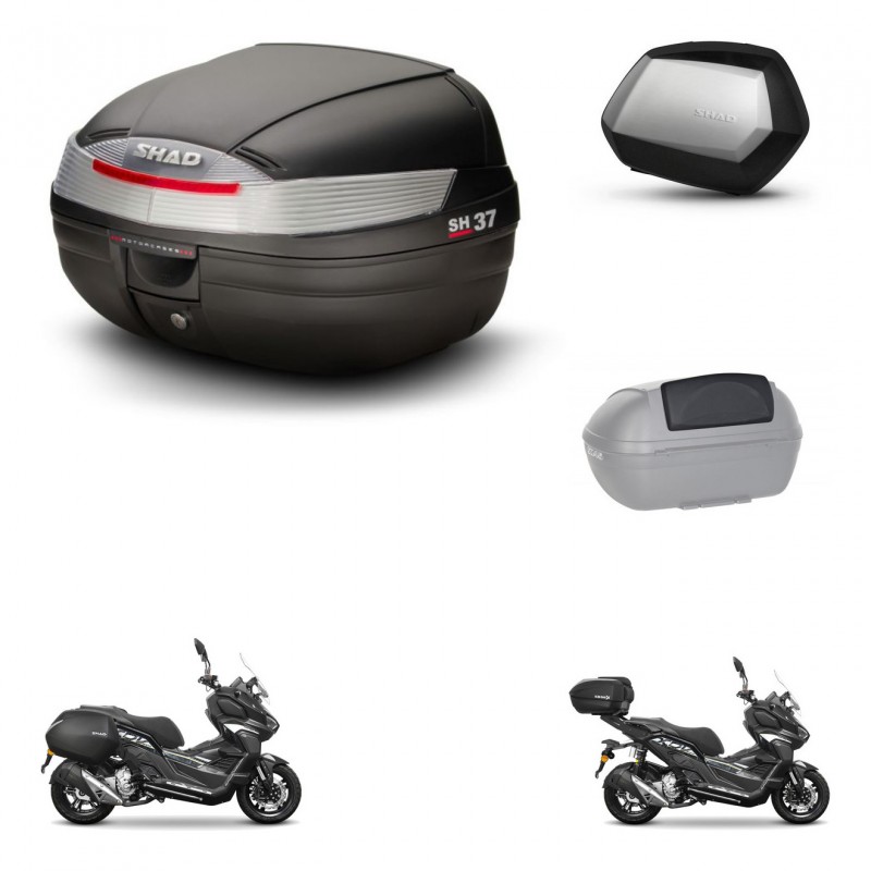 SHAD Maletas SH35 PREMIUM + soporte montaje Baul maleta accesorios KIT-485911