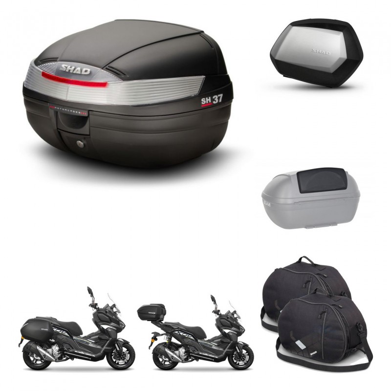 SHAD Maletas SH35 PREMIUM + soporte montaje Baul maleta accesorios KIT-485912