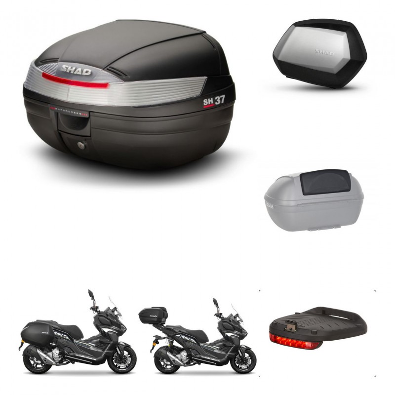 SHAD Maletas SH35 PREMIUM + soporte montaje Baul maleta accesorios KIT-485917