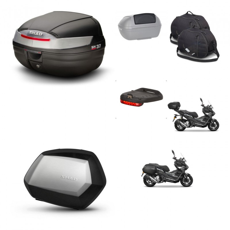 SHAD SH35 PREMIUM suitcases + mounting bracket suitcase trunk accessories KIT-485918