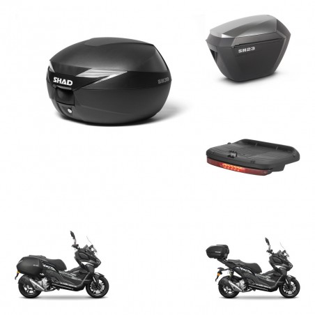 SHAD Maletas sh23 alu + soporte montaje Baul maleta accesorios KIT-485931