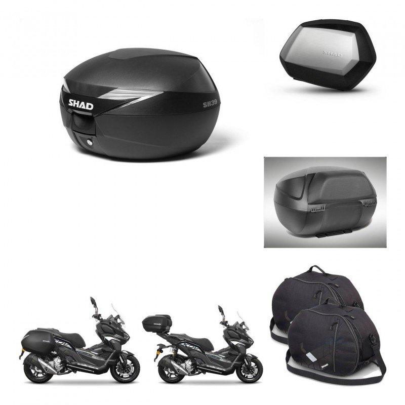 SHAD Maletas SH35 PREMIUM + soporte montaje Baul maleta accesorios KIT-485936