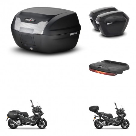 SHAD Maletas sh23 + soporte montaje baul SH40 accesorios KIT-485946