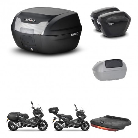 SHAD Maletas sh23 + soporte montaje baul SH40 accesorios KIT-485950