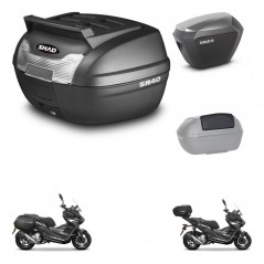 SHAD Maletas sh23 alu + soporte montaje baul SH40 parrilla superior accesorios KIT-485957
