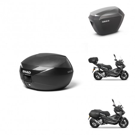 SHAD Maletas sh23 alu + soporte montaje Baul maleta KIT-485965