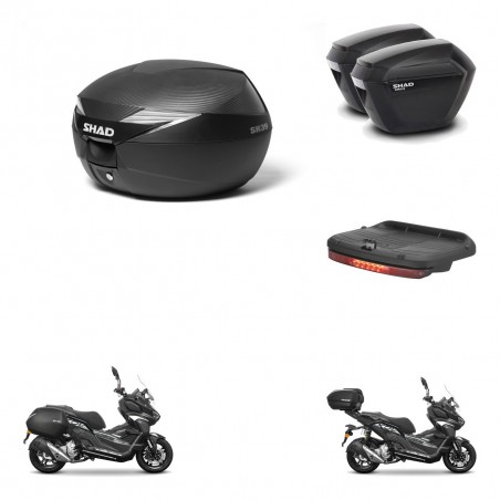 SHAD Maletas sh23 + soporte montaje Baul maleta accesorios KIT-485968