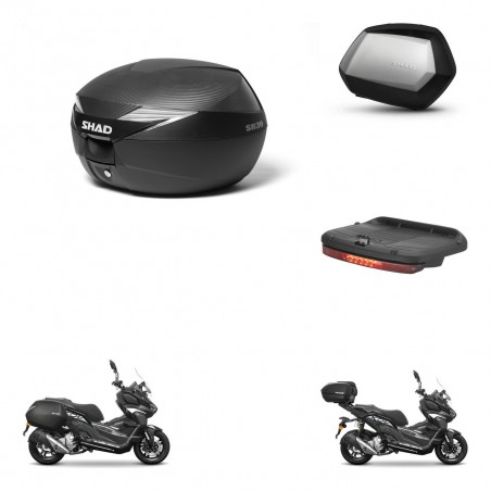 SHAD SH35 PREMIUM suitcases + mounting bracket suitcase trunk accessories KIT-485969