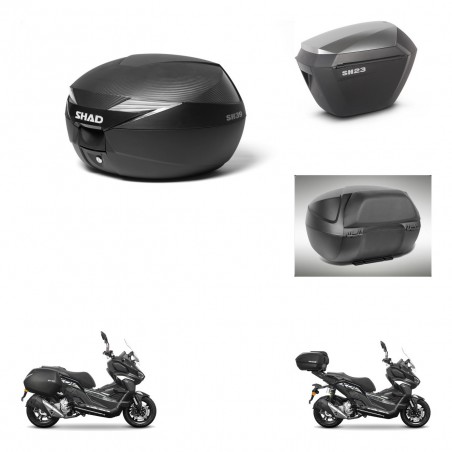 SHAD Maletas sh23 alu + soporte montaje Baul maleta accesorios KIT-485977