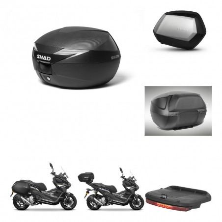 SHAD SH35 PREMIUM suitcases + mounting bracket suitcase trunk accessories KIT-485981