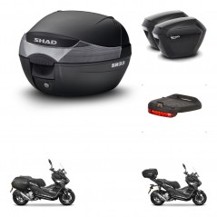 SHAD Maletas sh23 + soporte montaje baul SH33 accesorios KIT-485986