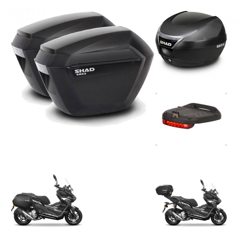 SHAD Baul SH34 + soporte montaje maletas sh23 accesorios KIT-485994
