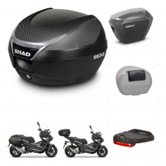 SHAD Maletas sh23 alu + soporte montaje baul SH34 accesorios KIT-485999