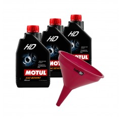 TUDETIC - Kit de 3x Aceite Transmisión y Embudo HD 80W90 1L KT-114