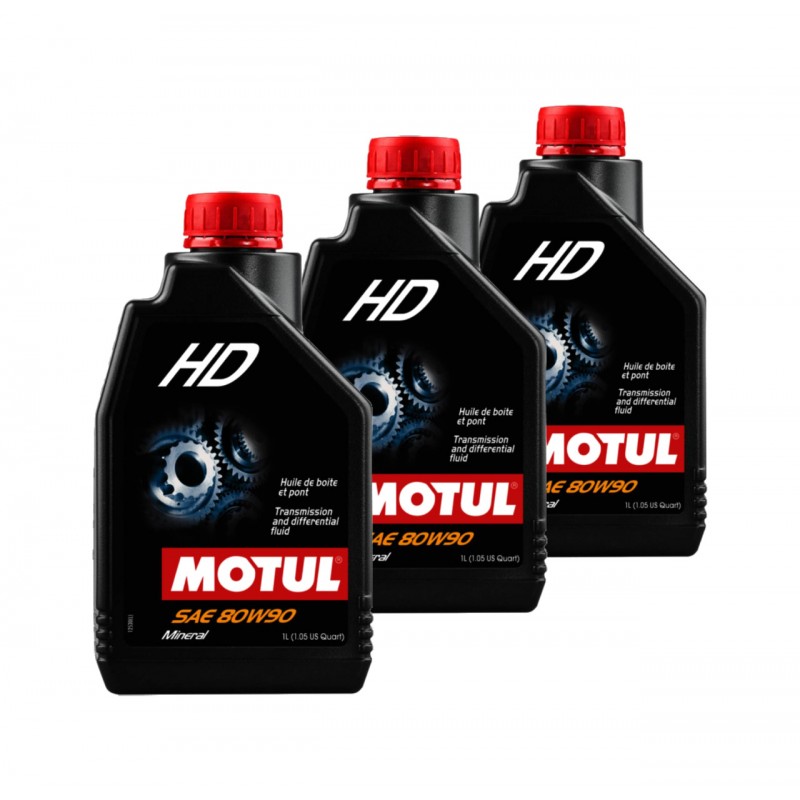 TUDETIC Kit de aceite transmisión HD 80W90 1L (3x) KT-115