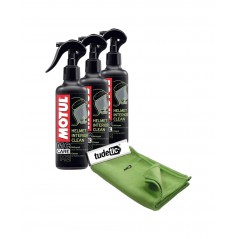 TUDETIC - Kit 3x Cleaner and Disinfectant + Cloth M2 HELMET INTERIOR CLEAN KT-105